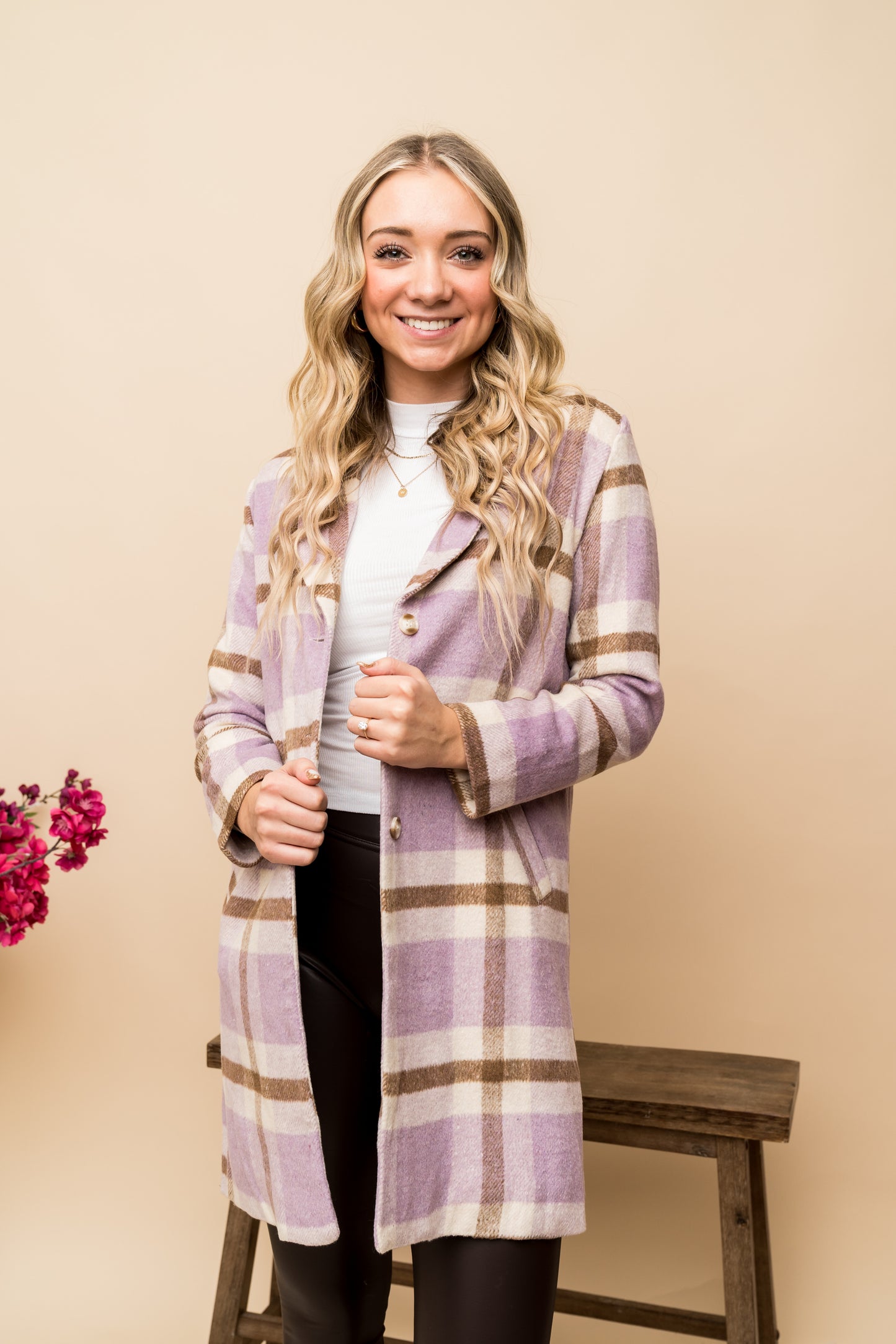 SUNDANCE PLAID COAT